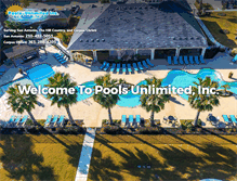 Tablet Screenshot of poolsunlimited.net